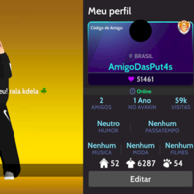 CONTA GEMADA COM MUITOS ITENS DE PACOTES