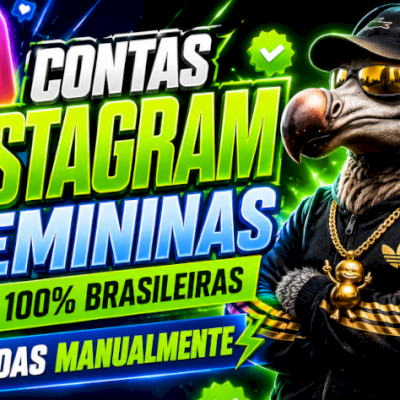 CONTAS INSTAGRAM [+500 SEGUIDORES] VULGOS FEMININOS 100% BRASILEIRAS