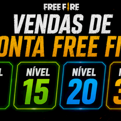 [MELHORES CONTAS] CONTA FREE FIRE LV 8,15,20,30 NA PROMOÇÃO