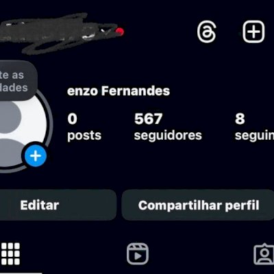 Conta de Instagram com +500 seguidores
