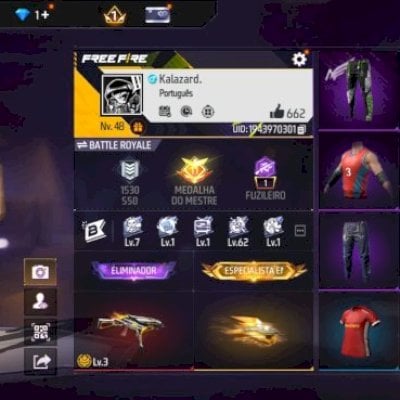 CONTA COM 3 ANGELICAIS+PUNHO+ARMA EVOLUTIVA+XM8/UMP ATRIBUTADAS!!