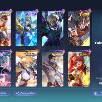 Conta main jungle e adc mobile legends