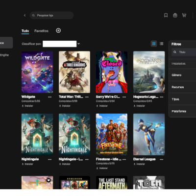 Conta Epic Games com mais de 130 jogos!