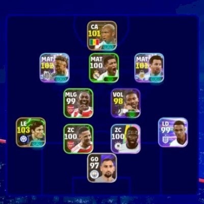 Efootball mobile contas