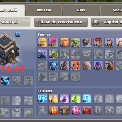 👑 Conta Clash of Clans TH9 Nível 80 | Rei 30 • Rainha 29 • 💎 1000+ Gemas