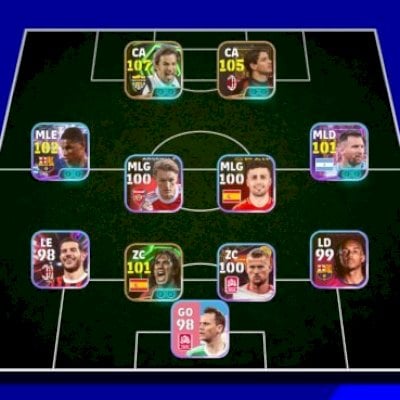 Efootball mobile contas