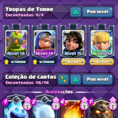CONTA CLASH ROYALE LEVEL MAX