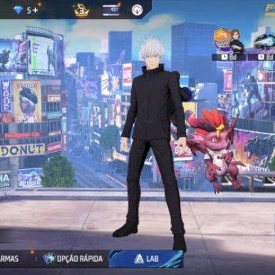 Conta de ff com skin de jjs