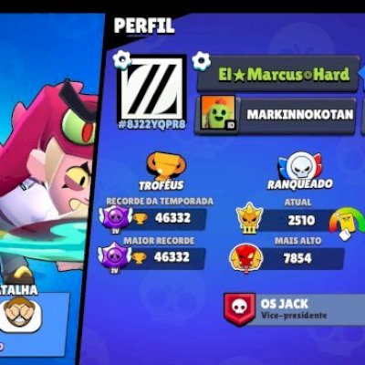 Conta OG brawl stars, varias skins (parceria e passe)45k+, desde 2019