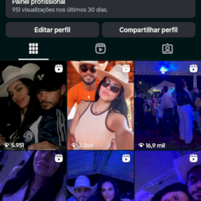 Conta Instagram Joara, com 426 seguidores e vídeos com até 16 mil visualizações