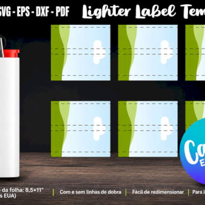 Lighter Label Canva Template Editable