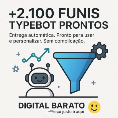 📦 Pacote com +2.100 Funis Typebot