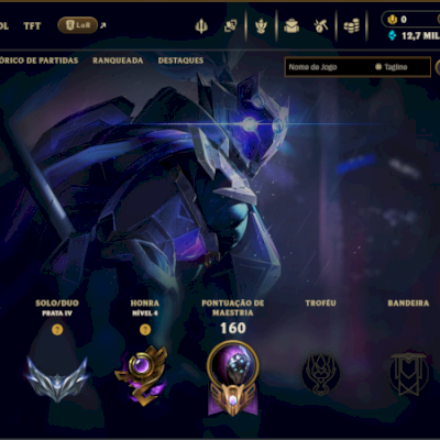 acc lol lvl59 (Prata 4) upada a mão