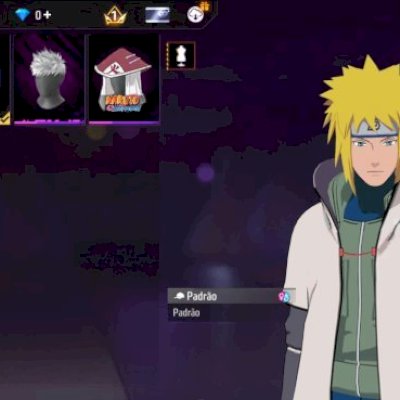 Contas com skin do minato + emote do minato + chapéu do hokage