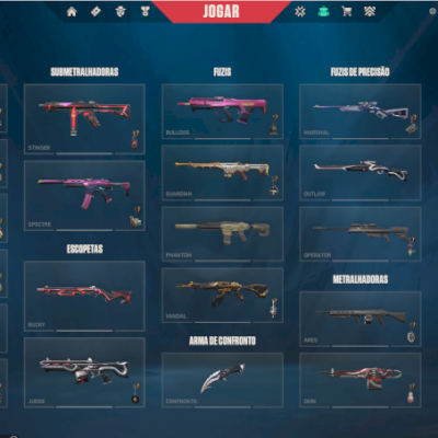 CONTA VALORANT, VANDAL PRIMORDIUM, GOLD 2