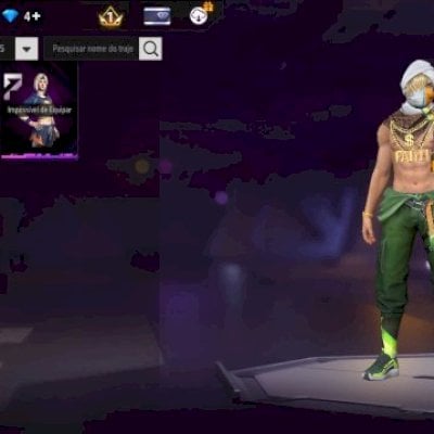 Conta nivel 8 com uma Skin