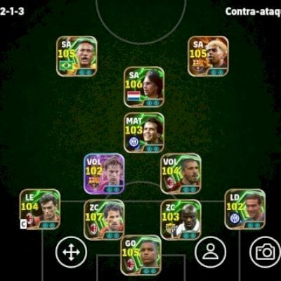 Vendo conta Efootball, muito forte, com time cheio de jogadores tops