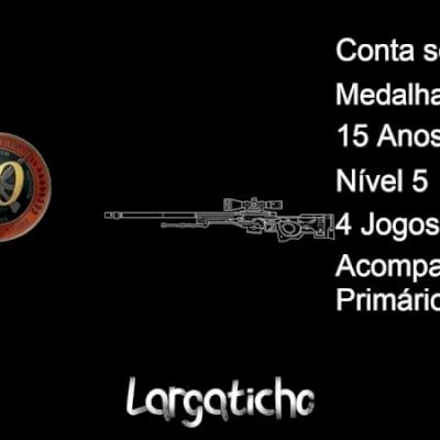 Conta com medalha 5 e 10 anos