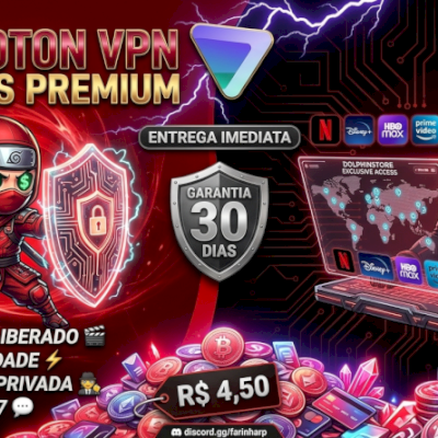 🔐 PROTON VPN PLUS PREMIUM 🚀 | ACESSO TOTAL + ALTA VELOCIDADE