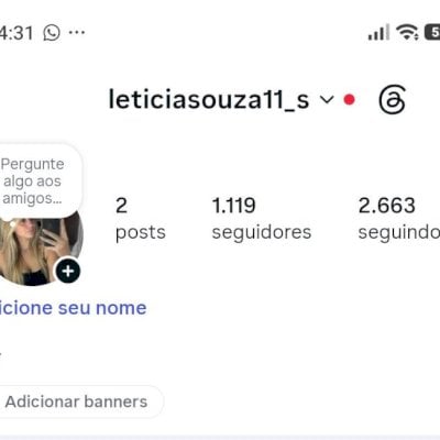 Conta de 1.120k de seguidores