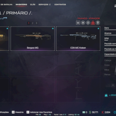 🎯 [VENDA] CONTA WARFACE - SNIPER ELITE (BERGARA MG DOURADA)