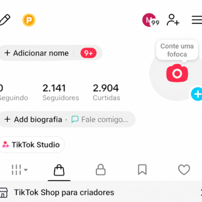 CONTA TIK TOK SHOP 2,1K SEG E 2,9K DE CURT (SHOP ATIVO) (CONTAS TIK TOK SHOP)