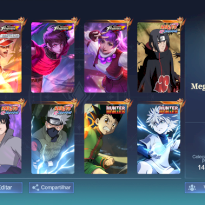 CONTA DE MOBILE LEGENDS MEGA COLECIONADOR 3 571SKINS
