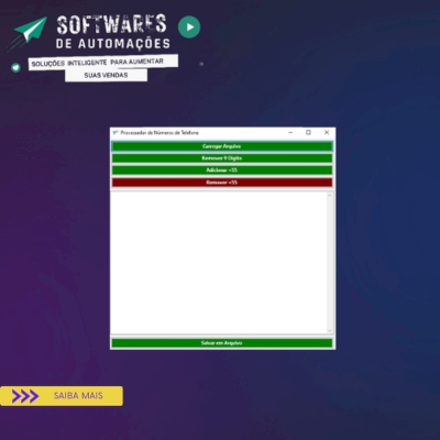 Processador de Números de Telefone
