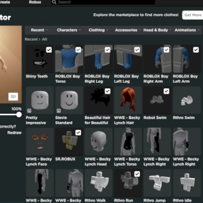 Conta Roblox com 148 Robux