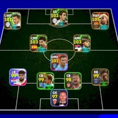 Efootball mobile contas