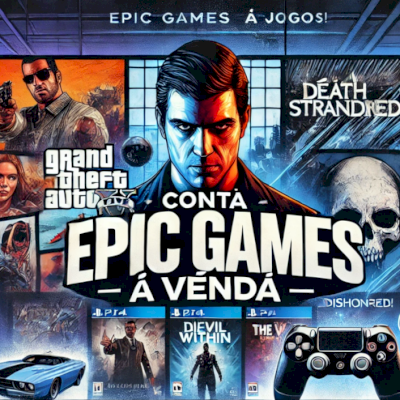 CONTA DA EPIC COM MAIS DE 200 JOGOS, MAIS DE 10 MIL EM JOGO, DLCS E PACOTES...