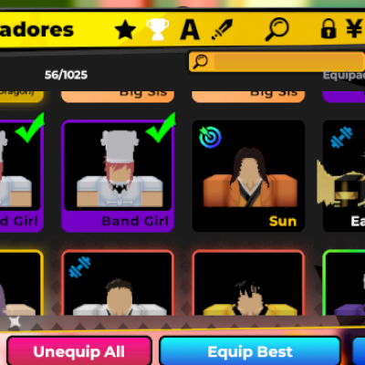 Conta Roblox com bastante minigames upados, com destaque no anime fighterts