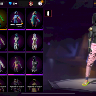 CONTA FREE FIRE À VENDA – LEVEL 72