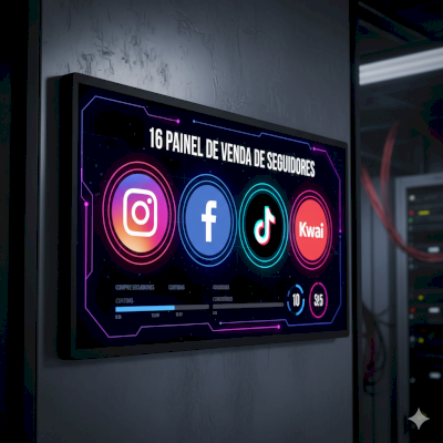 16 PAINEL DE  VENDAS SEGUIDORES.  TIK TOK INSTAGRAM KWAI ETC..