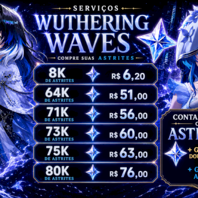 ✨ CONTAS RERROL WUTHERING WAVES COM ATÉ 81K DE ASTRITES+ GIROS