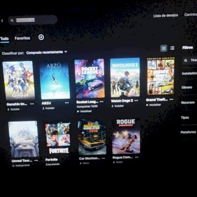 Conta Epic Games Permanente com GTA 5, Watch Dogs 2 e Fortnite - Acesso Garantid