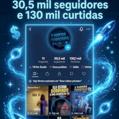 VENDO CONTA DO TIK TOK MONETIZADA! NO PRECINHO