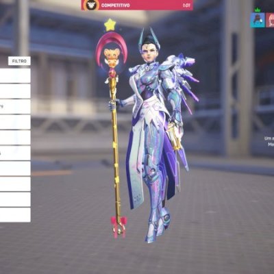 Conta desde 2019, nível 582, indicação 5, main Mercy com 243h