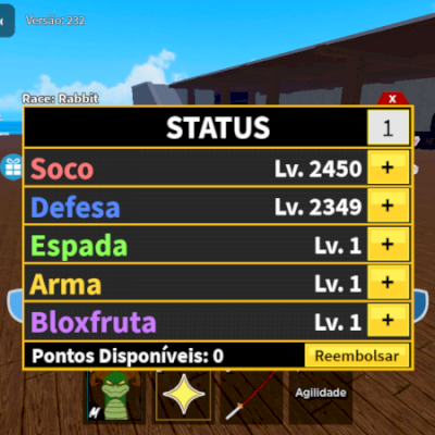 Conta blox fruit level 1600 varios estilo de luta e frutas despertada