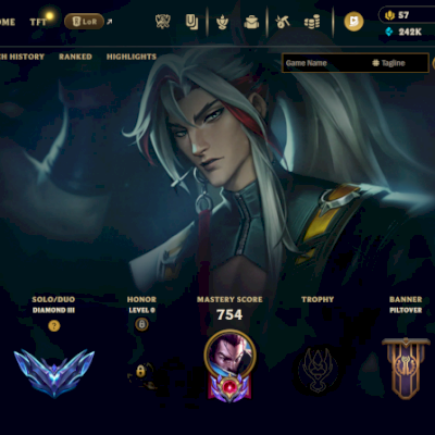 Conta Diamante 3 Level 999 com todos os campeões e skins liberados (TFT também)