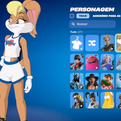 Conta Fortnite| 25 Skins | Lola Bunny | Entrega Automática