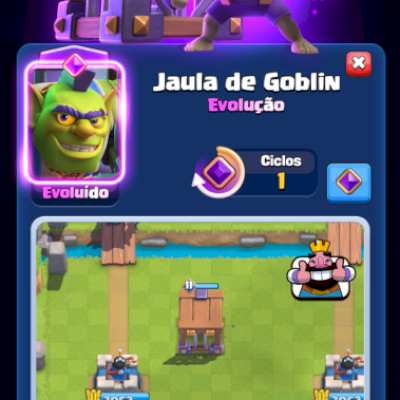 3 Arena 6 com Arqueiro Mágico LvL 10 e Jaula de Goblin Evoluída