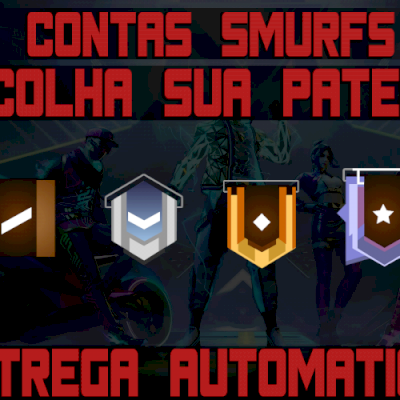 Conta FREE FIRE Smurf | Bronze | Prata | Ouro | Platina - Melhor Preço