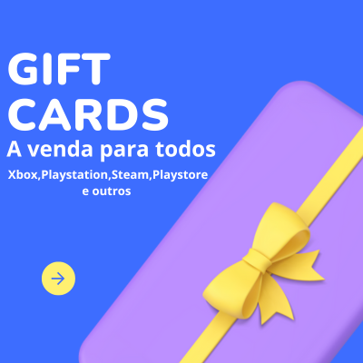 Gift Cards!! Steam, Play Store, Xbox live e game pass, Playstation, Roblox
