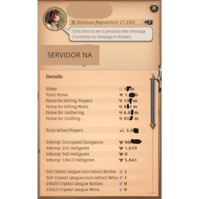 Conta End Game 1bi fama Skin TOP1