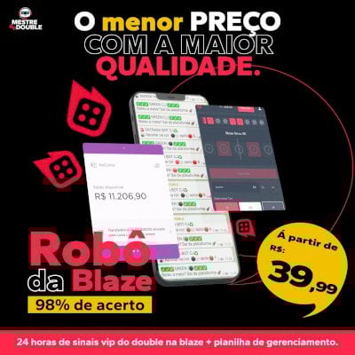 MESTRE DO DOUBLE - ROBO DA BLAZE 98?ASSERTIVIDADE REAL