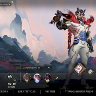 Conta wild rift, dês do primeiro dia de jogo, 229 skins prestigio e lendarias