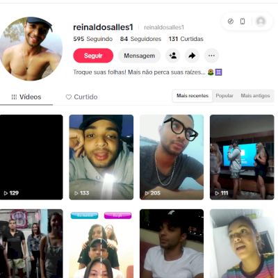 Conta Tiktok de 2020 - acesso a email