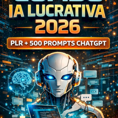 Combo Ebook Ia Lucrativa 2026 – Plr + 500 Prompts Chatgpt