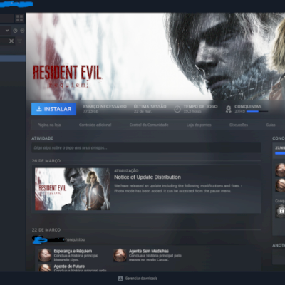 CONTA STEAM FULL ACESSO RESIDENT EVIL REQUIEM DELUXE EDITION